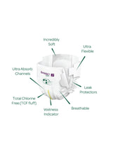 Bamboo Nature Diaper For Boys And Girls Pack Of 30 Size - S - EKJB0003